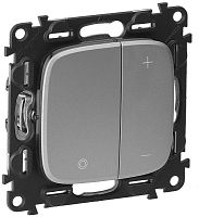 Светорегулятор нажимной без рамки Legrand Valena Allure 5-400Вт алюминий картинка